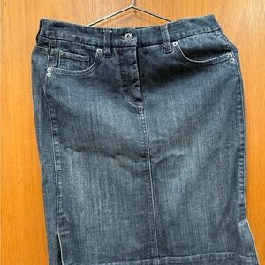 Talbots Dark Wash Denim Skirt